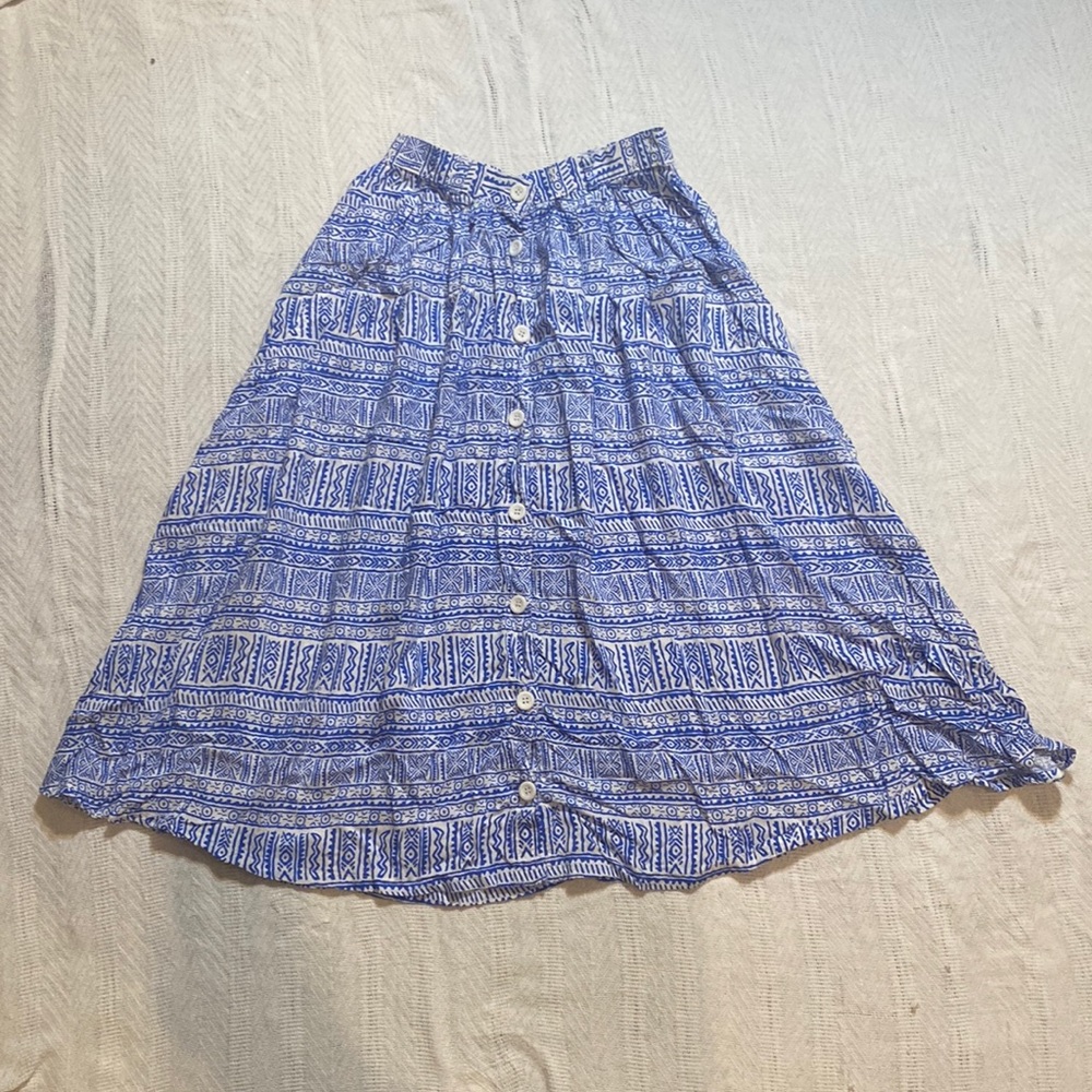 Midi Skirt (Patterned) - American Apparel (Medium)